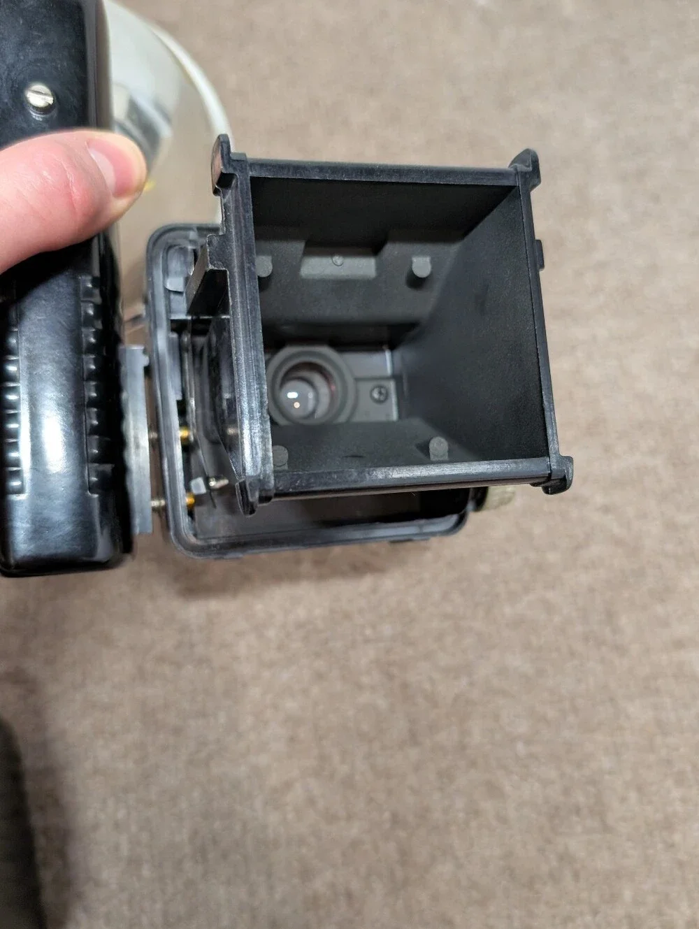 Flash Vintage KODAK Brownie Hawkeye Camera w/ Large Silver Reflector 620 Film